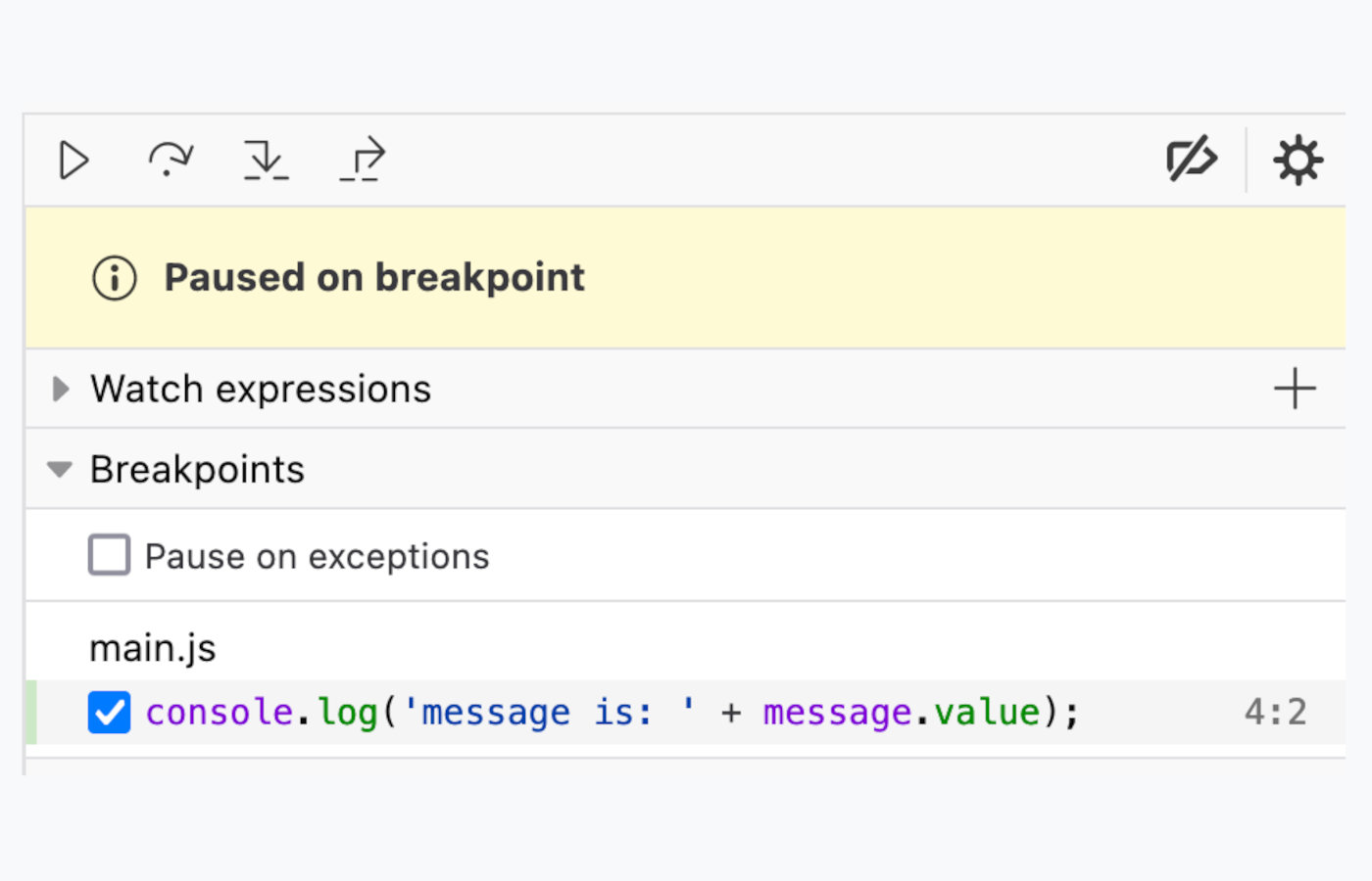 Breakpoints Pane Stepping Fix